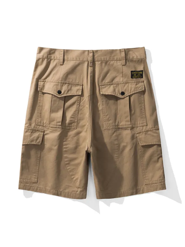 Shorts cargo sueltos con múltiples bolsillos para hombre
