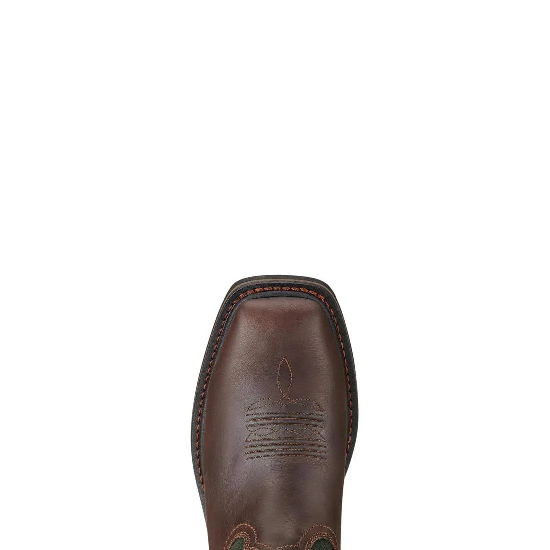 SIERRA STEELTOE WIDE SQUARE TOE WORK BOOT DARK BROWN