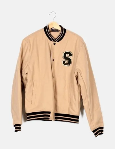 Siksilk Bomber paño marrón