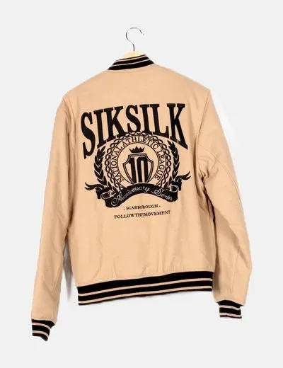 Siksilk Bomber paño marrón