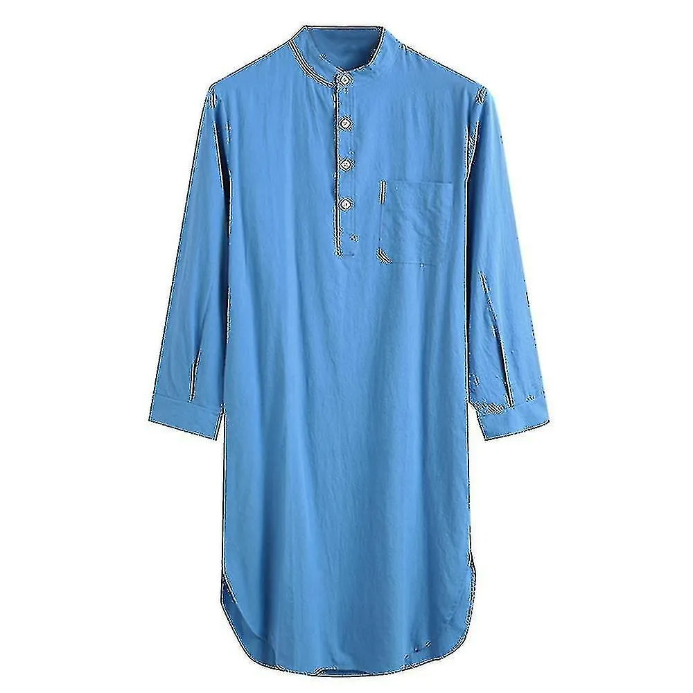 Sleepshirt Cotton Nightshirt For Mens