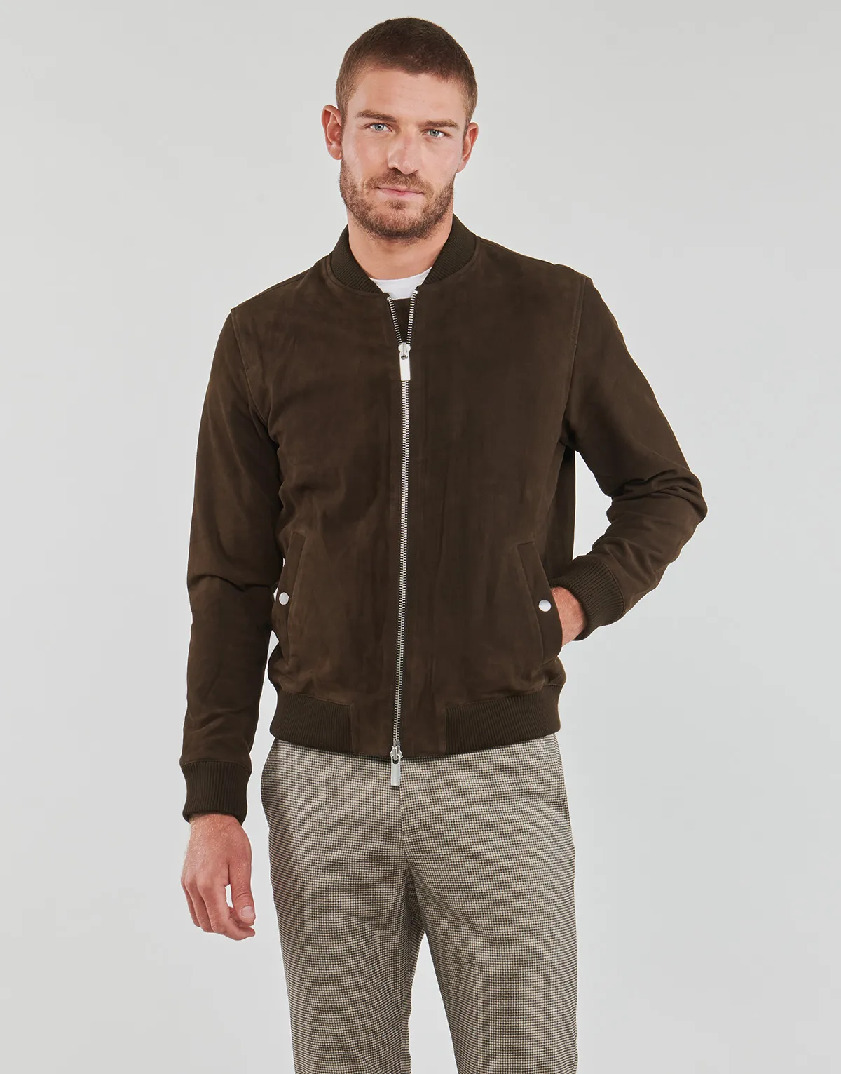 SLHARCHIVE BOMBER SUEDE JKT NOOS
