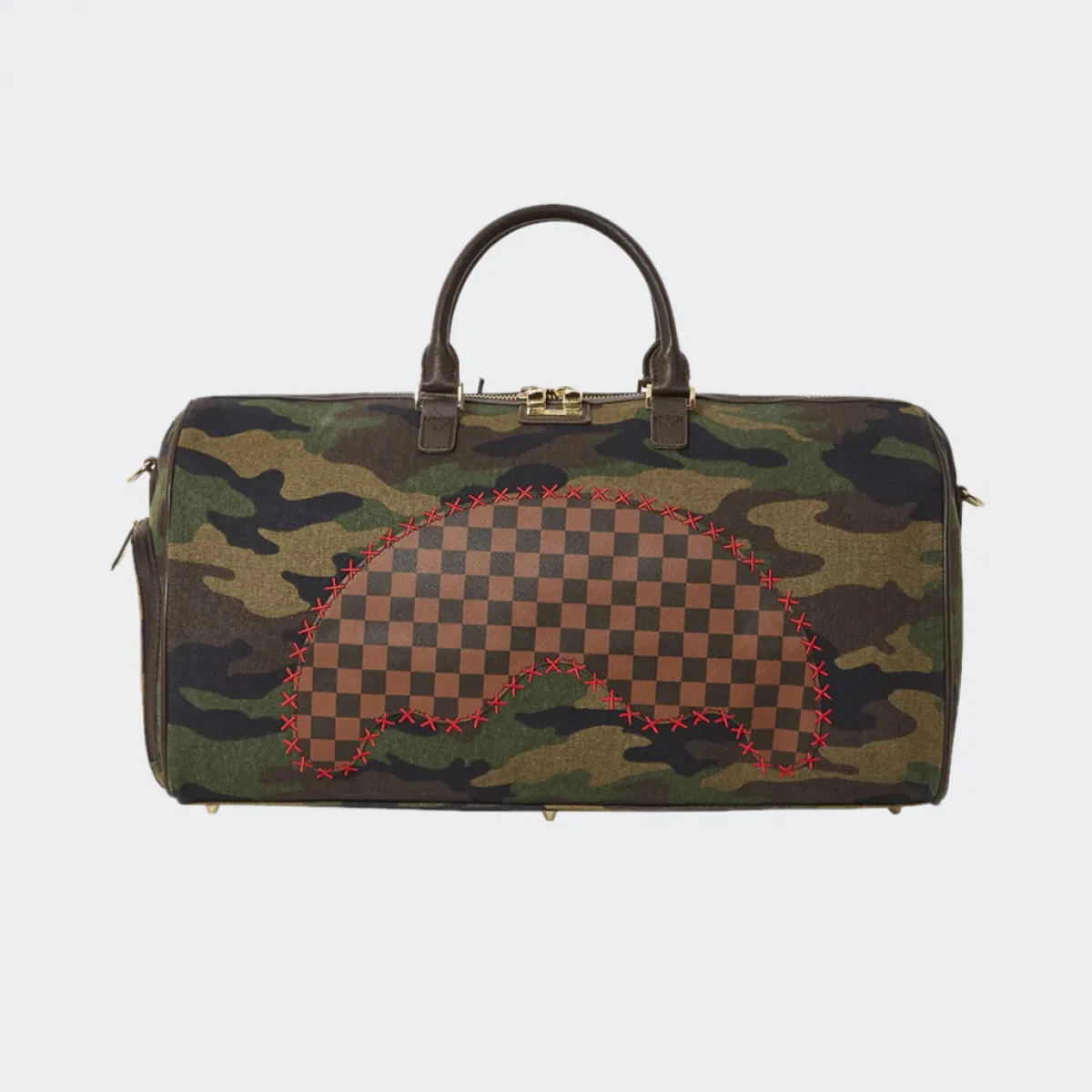 SPRAYGROUND Bolso caqui con forma de tiburón Sprayground