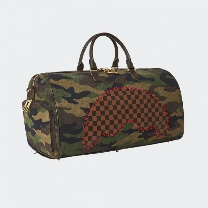 SPRAYGROUND Bolso caqui con forma de tiburón Sprayground