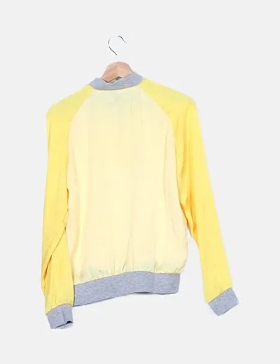 Stradivarius Chaqueta bomber bicolor