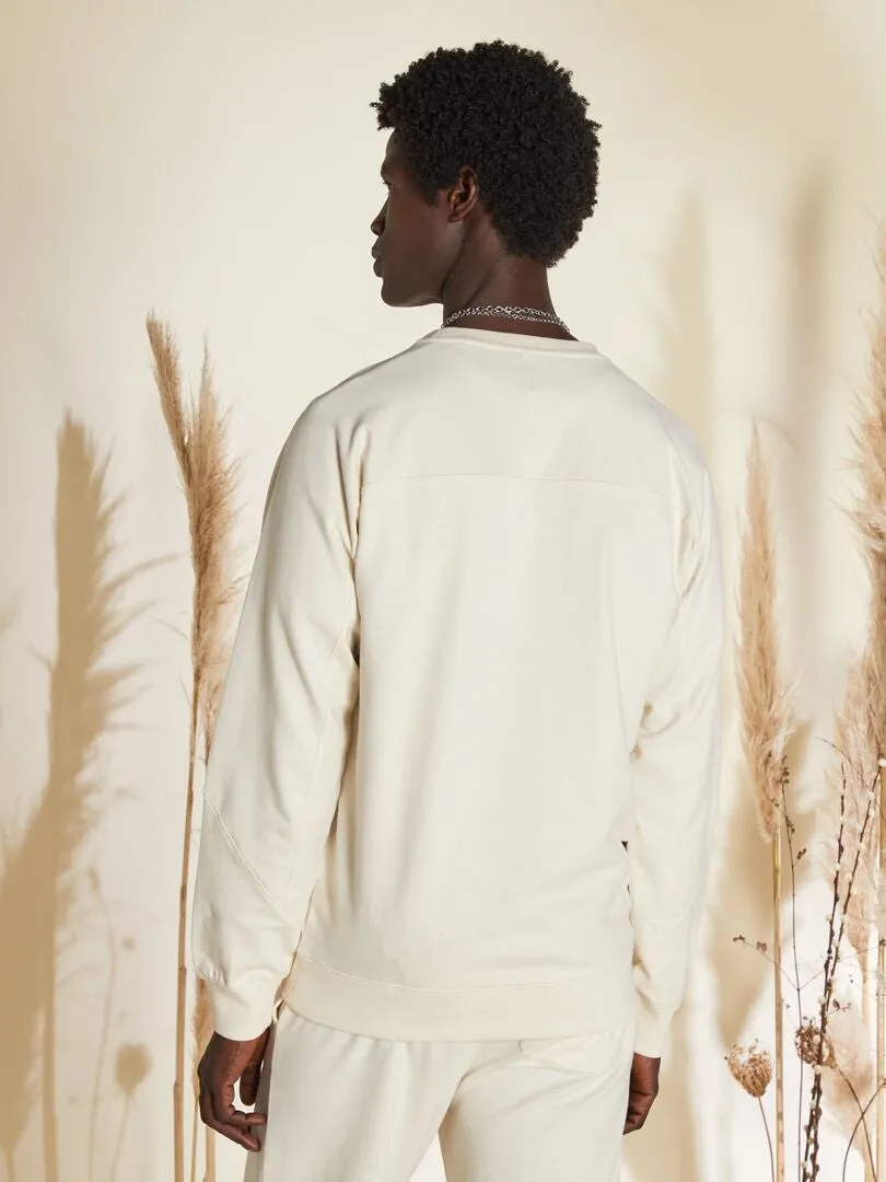 SUDADERA DE CHáNDAL LISA CON MANGA RAGLáN  BLANCO