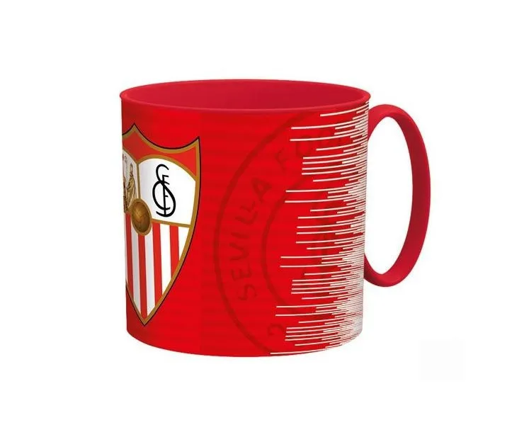 Taza de plástico del Sevilla FC adecuada microondas