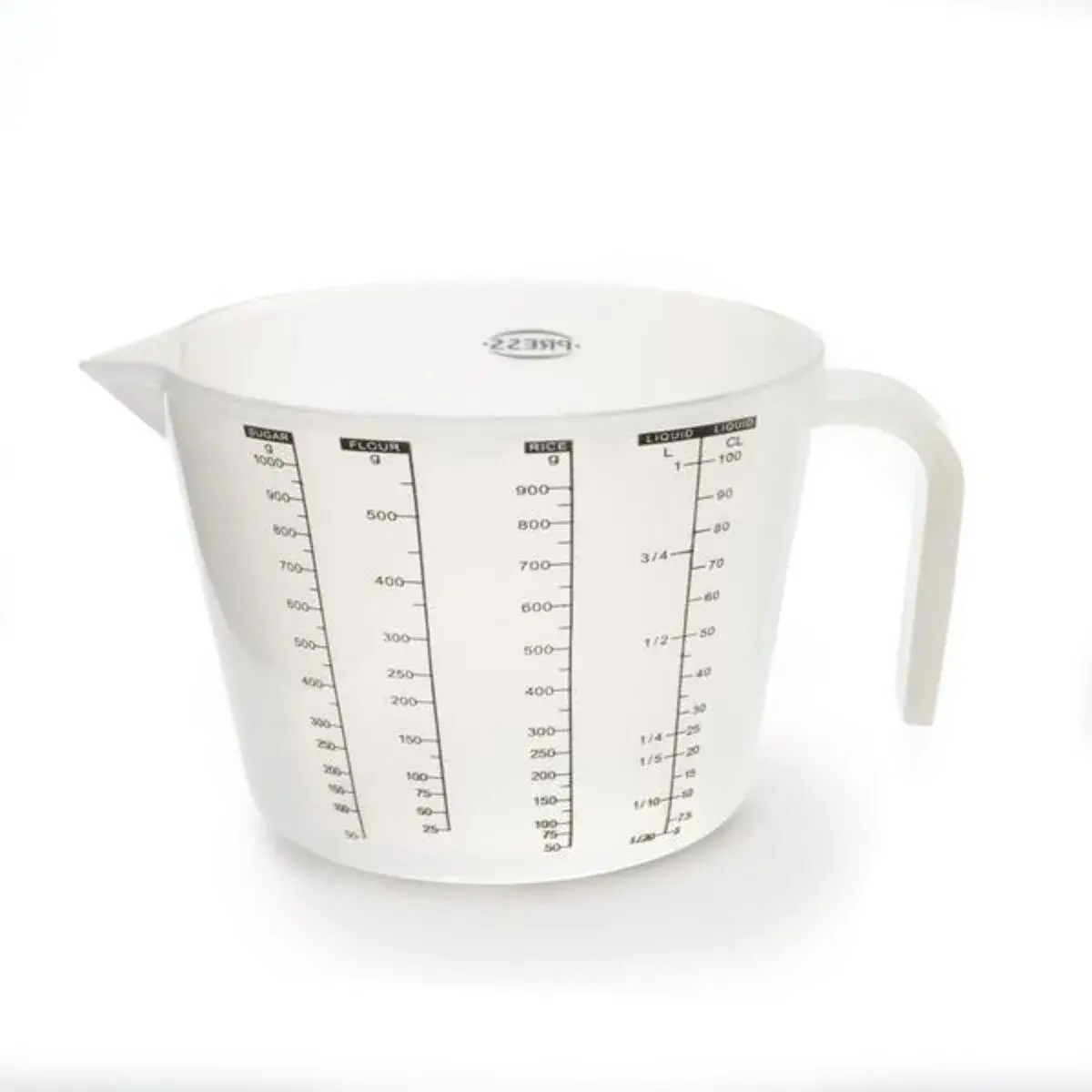 Taza medidora de 1Lt plástico 16,5 cm