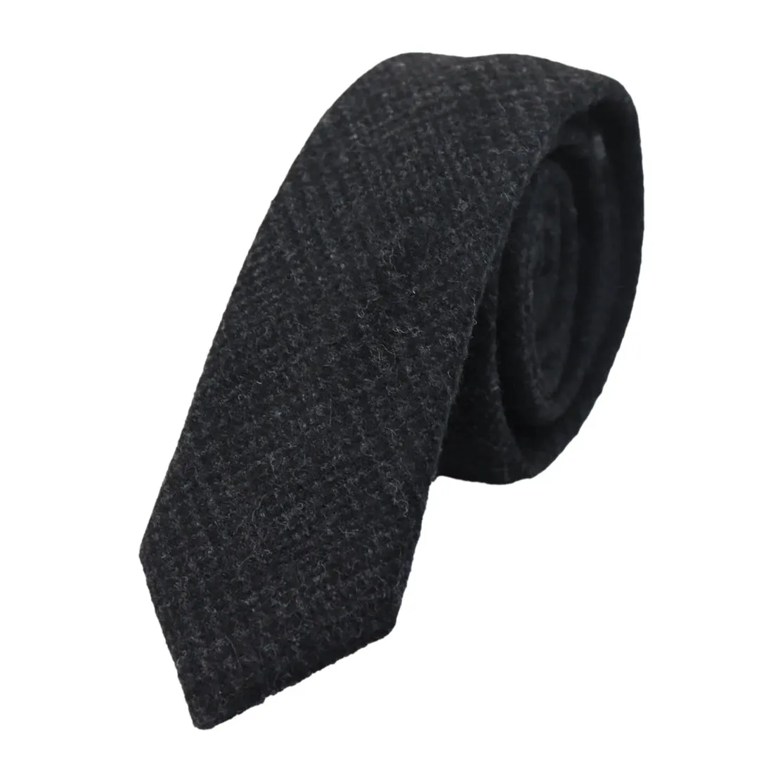 Tweed Tweed Herringbone Tie & Pocket Square Set