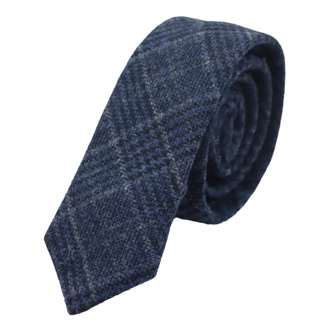 Tweed Tweed Herringbone Tie & Pocket Square Set
