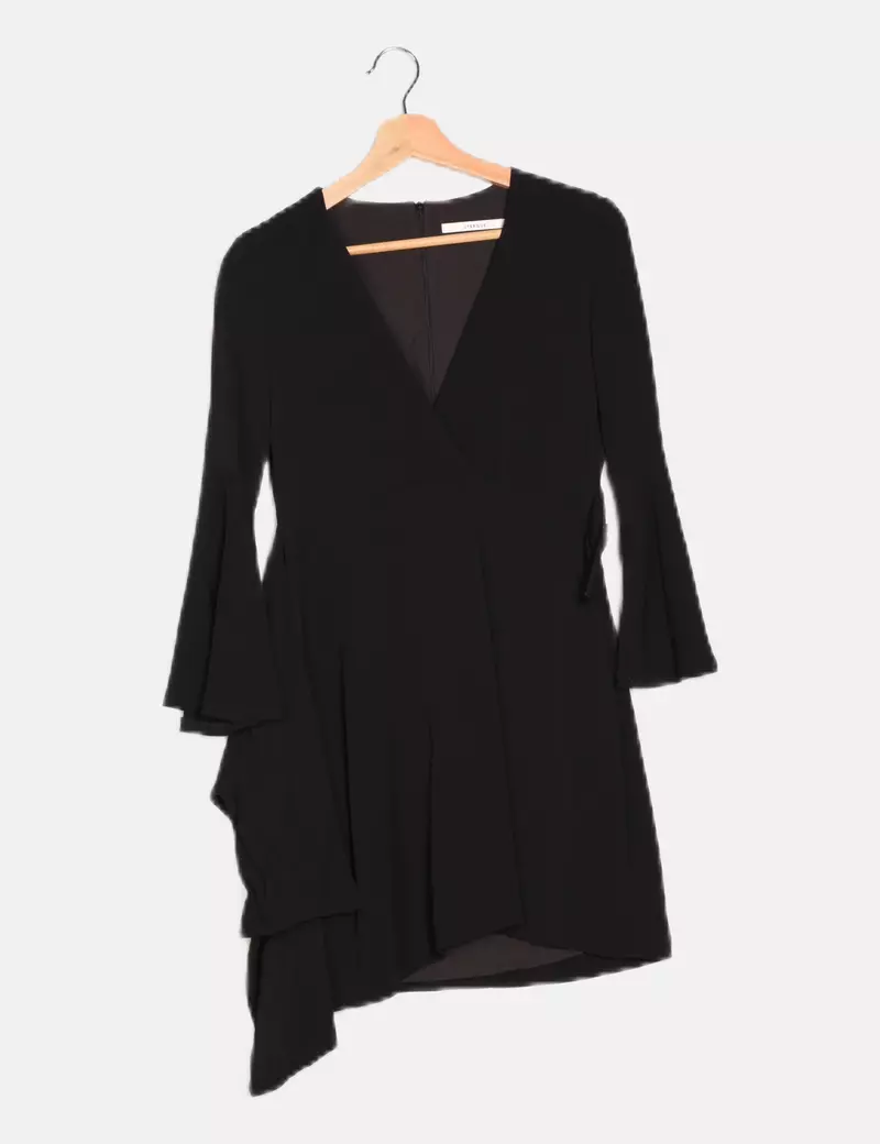 Uterqüe Vestido negro fluido