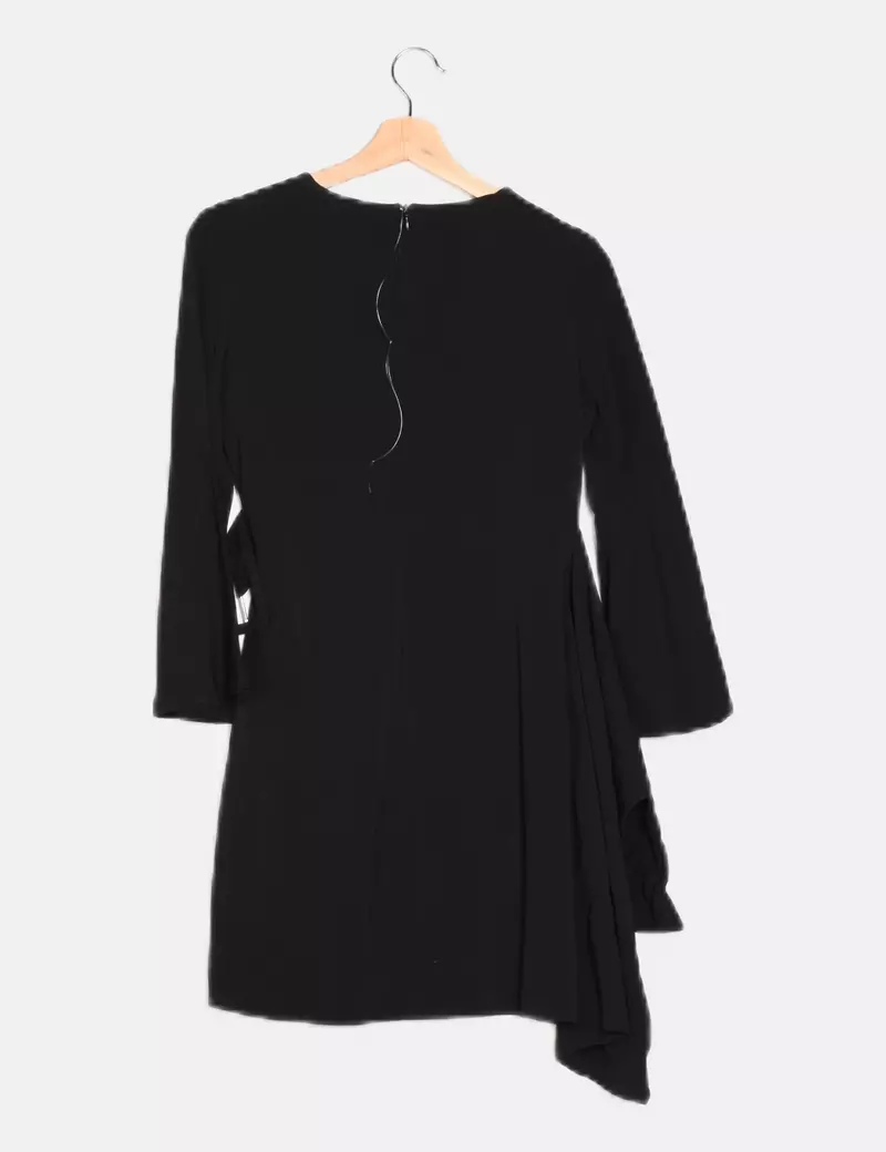 Uterqüe Vestido negro fluido
