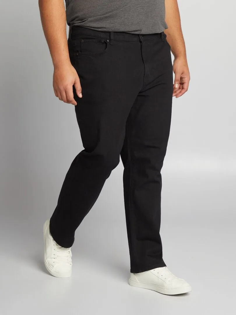 VAQUERO RECTO CON 5 BOLSILLOS  L30  NEGRO