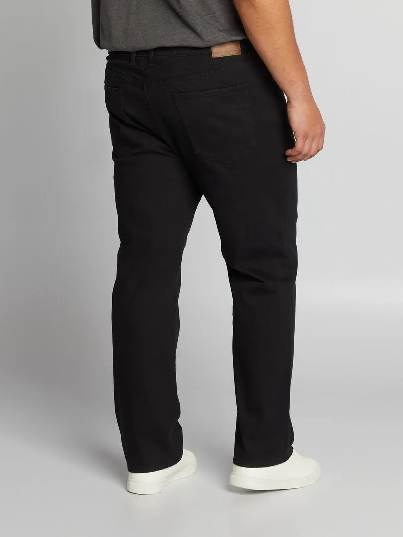VAQUERO RECTO CON 5 BOLSILLOS  L30  NEGRO