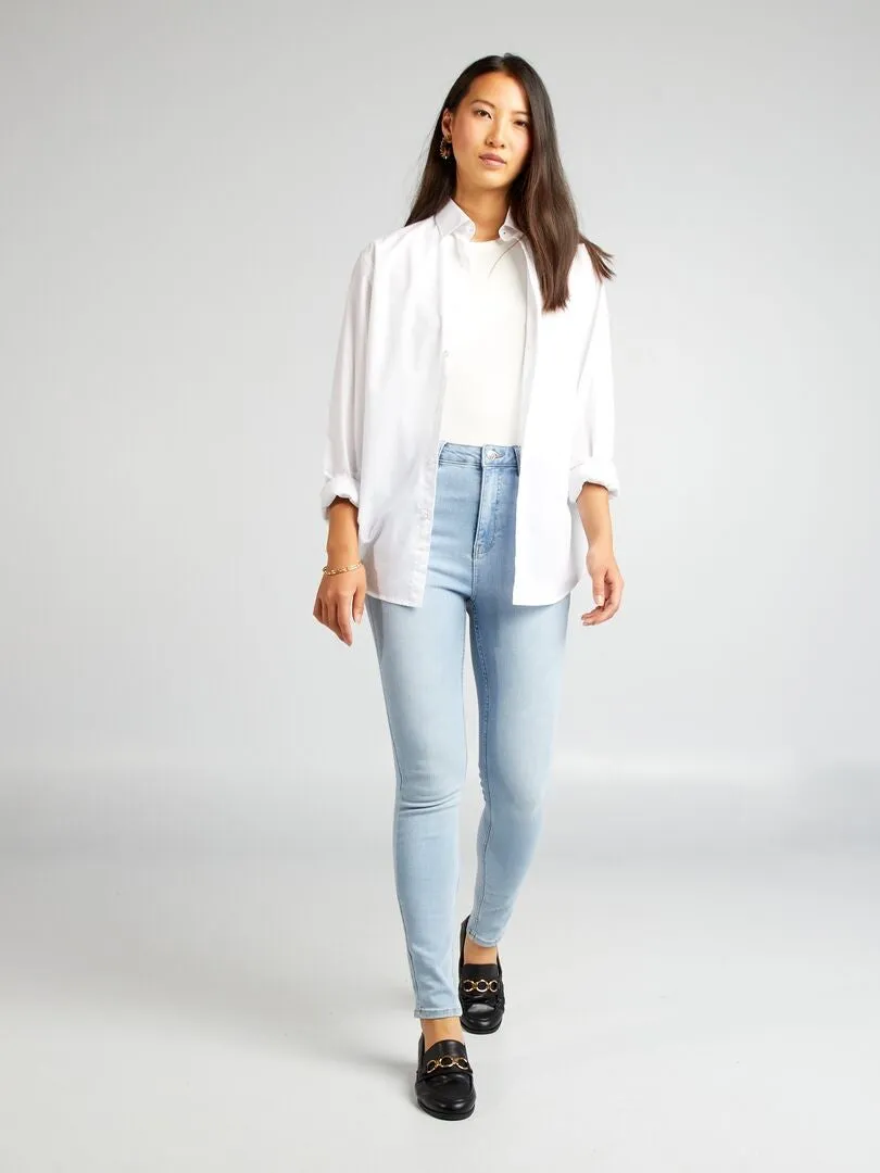 VAQUERO SKINNY DE TIRO ALTO  L30  AZUL