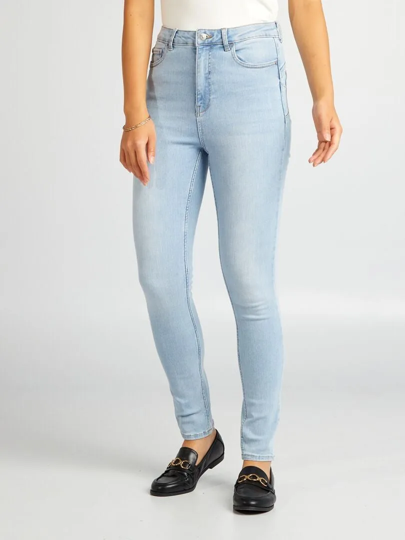 VAQUERO SKINNY DE TIRO ALTO  L30  AZUL