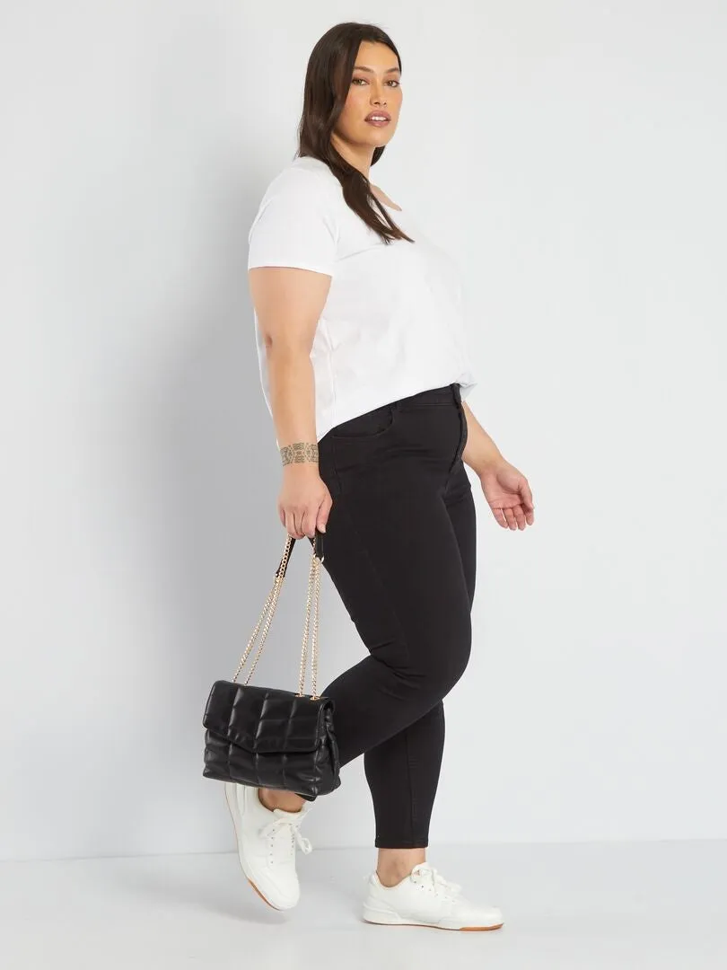 VAQUERO SKINNY DE TIRO ALTO  L32  NEGRO