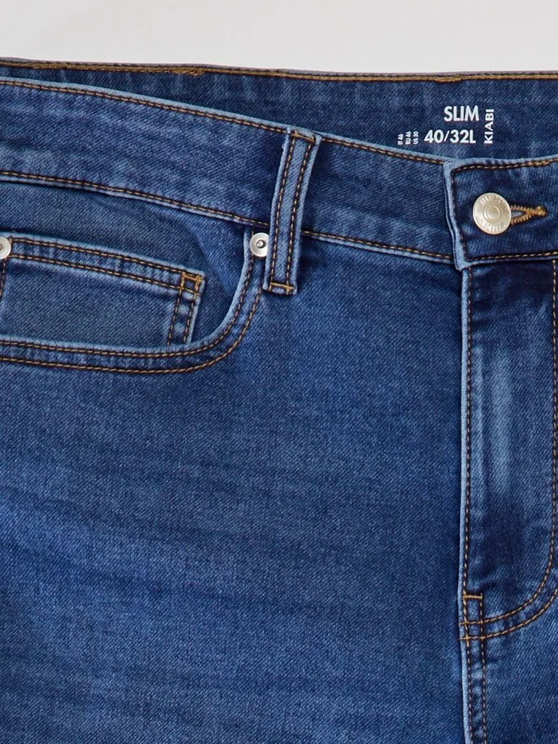 VAQUERO SLIM ELáSTICO  L32  AZUL