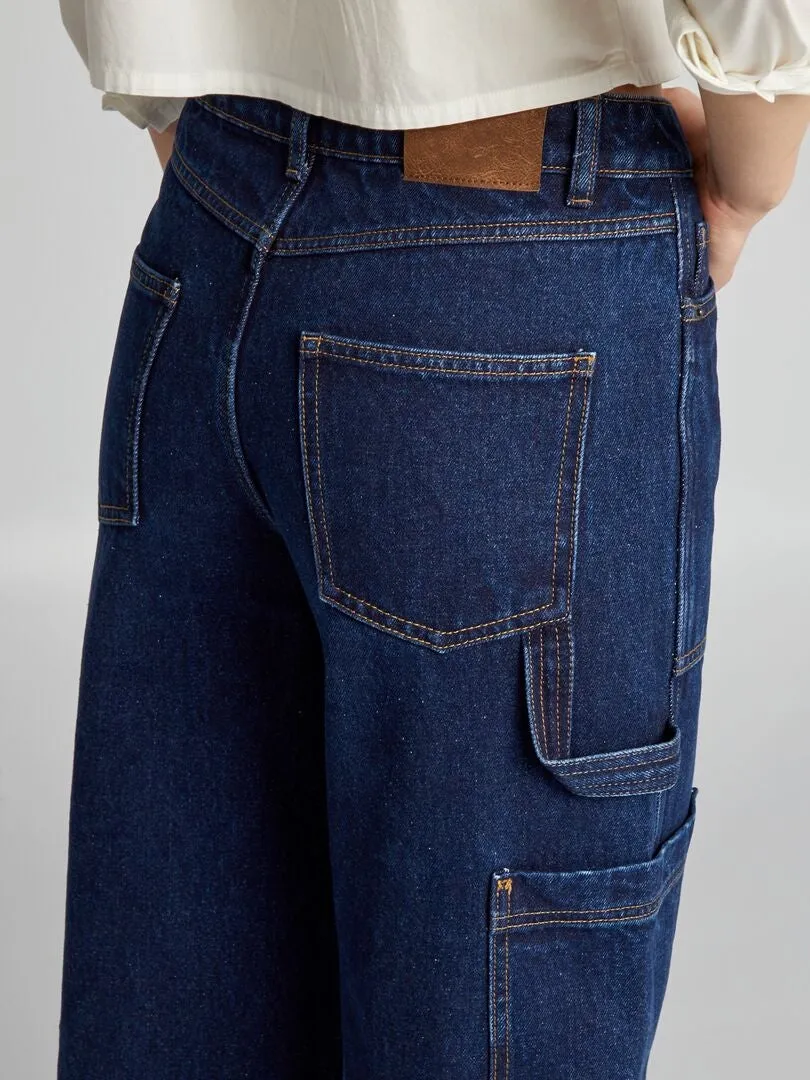VAQUERO STRAIGHT MULTIBOLSILLOS  AZUL
