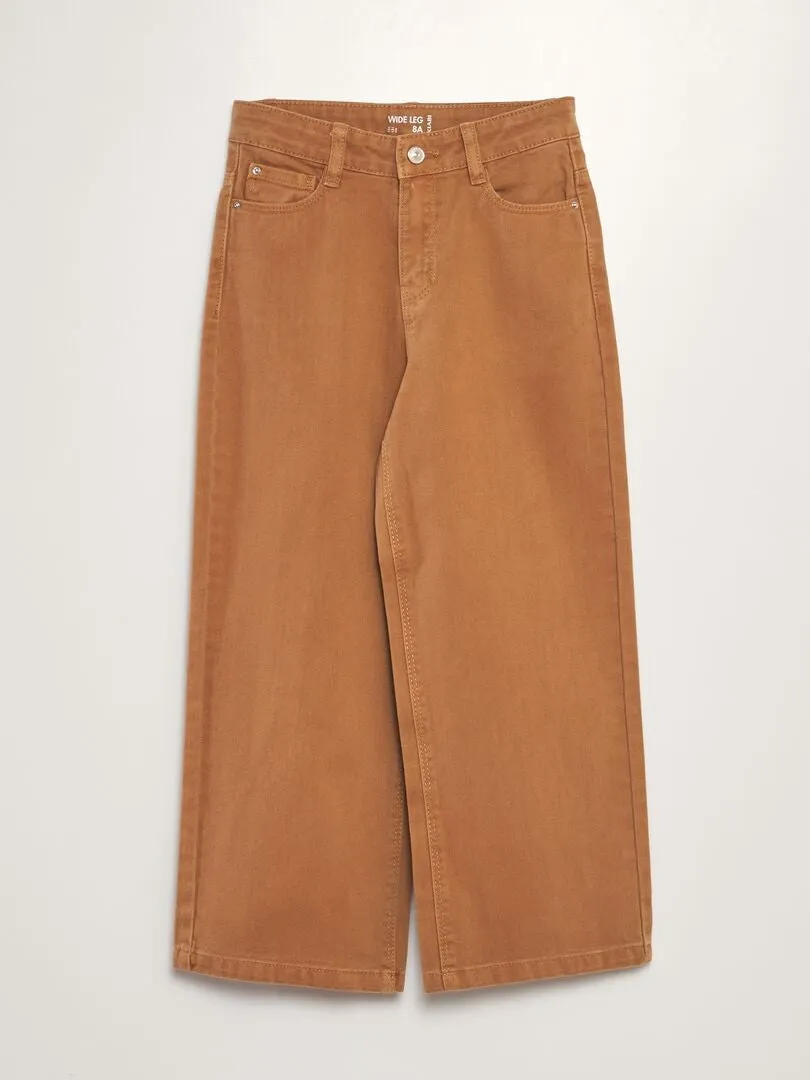 VAQUERO WIDE LEG DE TIRO ALTO  NARANJA