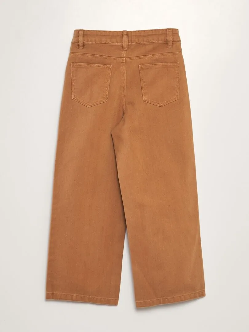 VAQUERO WIDE LEG DE TIRO ALTO  NARANJA