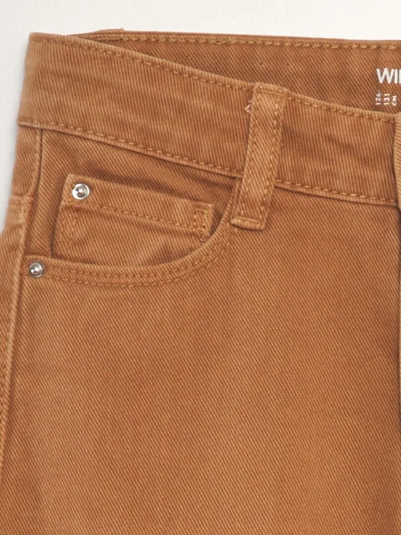 VAQUERO WIDE LEG DE TIRO ALTO  NARANJA
