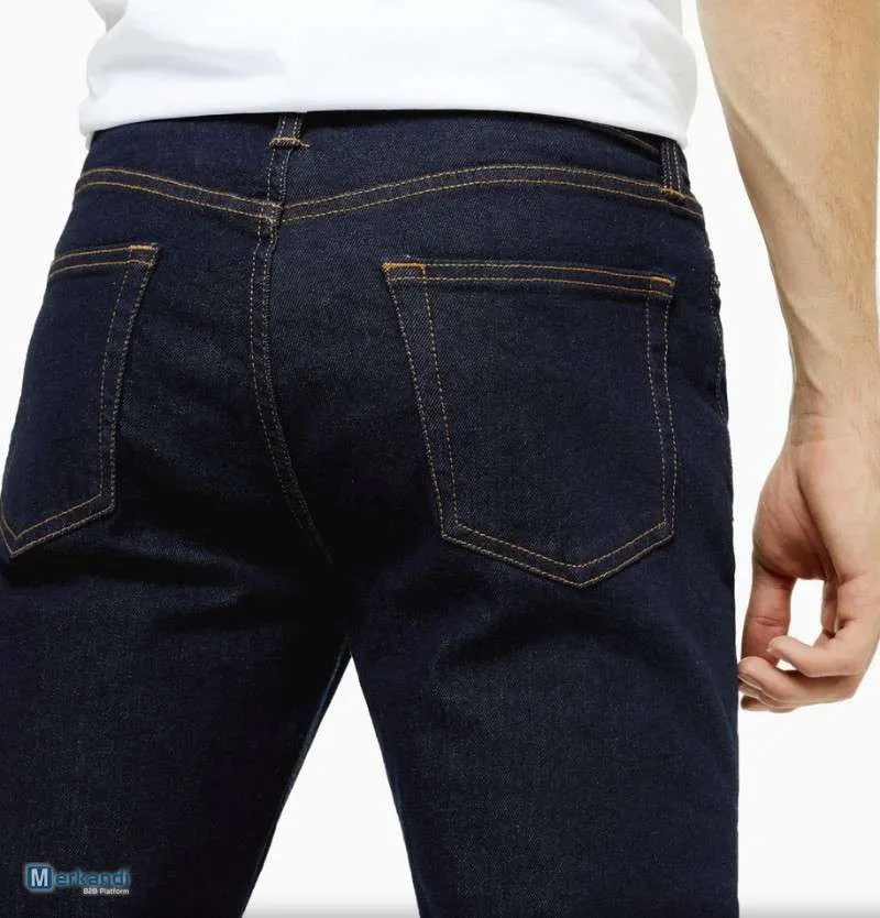 Vaqueros vaqueros premium para hombre: corte ajustado ajustado súper elástico, variedad de tallas