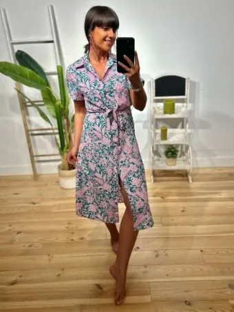 Vestido Camisero Estampado MAOVE