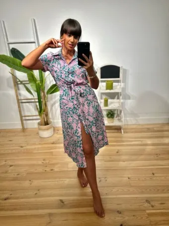 Vestido Camisero Estampado MAOVE