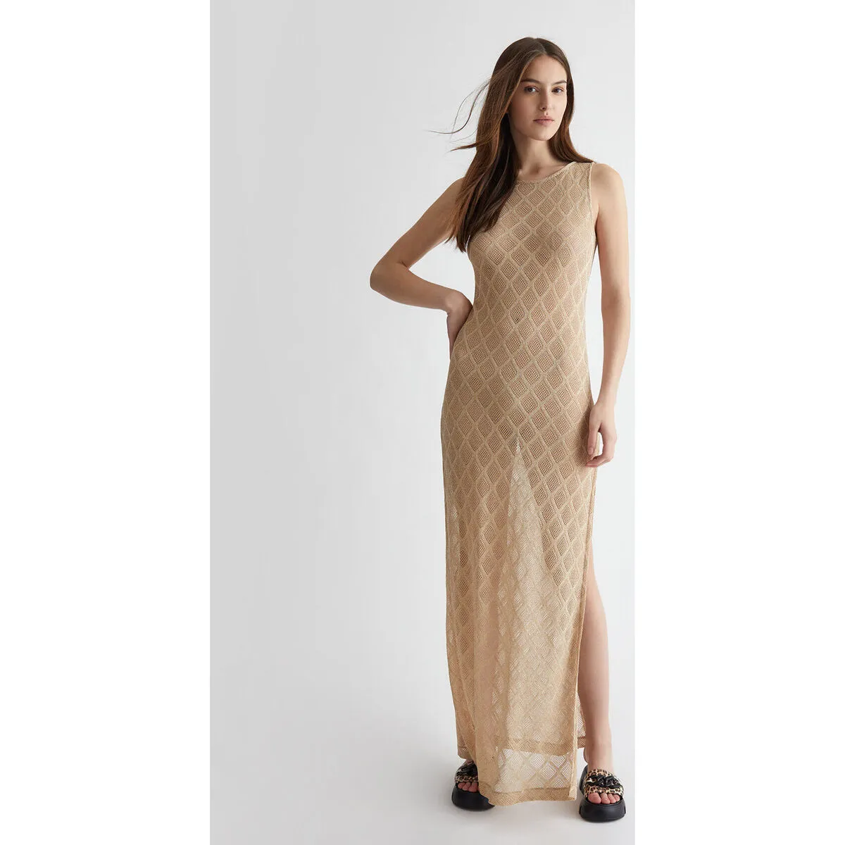 Vestido de punto de lurex®