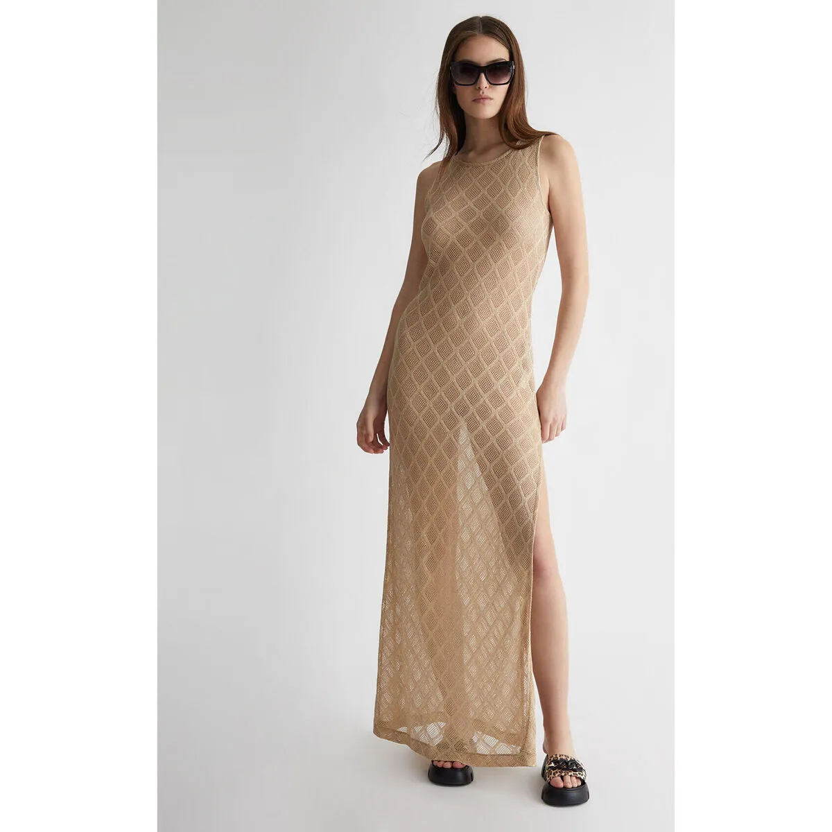 Vestido de punto de lurex®