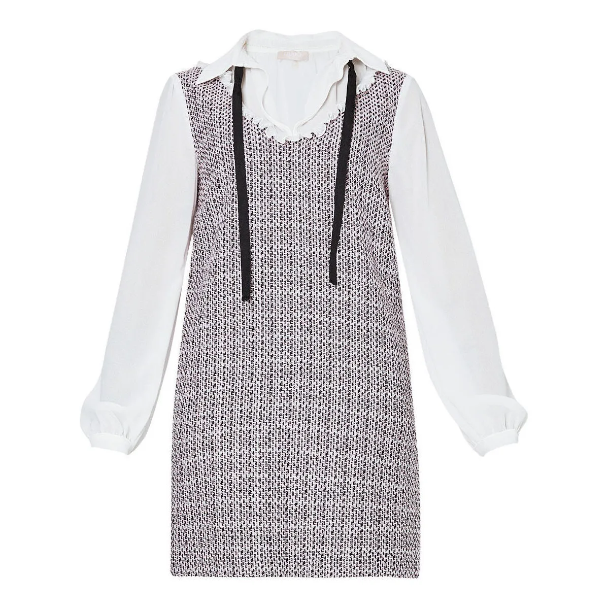 Vestido de tejido de bouclé