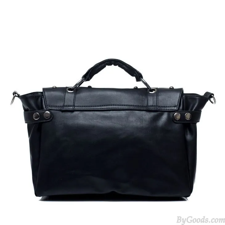 Vintage Black Skull Rivets Messenger Bag&Shoulder Bag