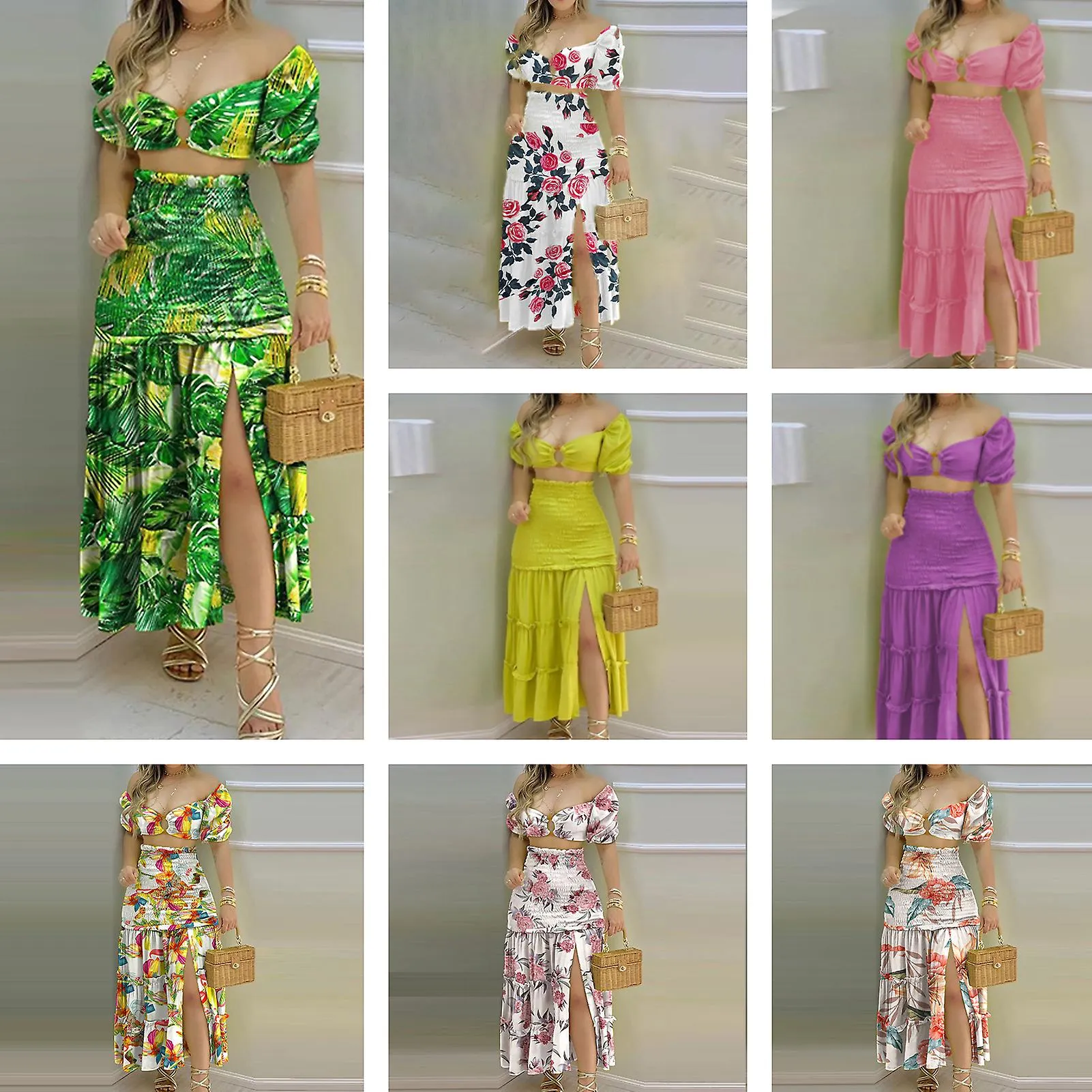 Women's 2 Piece Outfits for Vacation Party Personalized Comfy Clothing Set Gift for Birthday