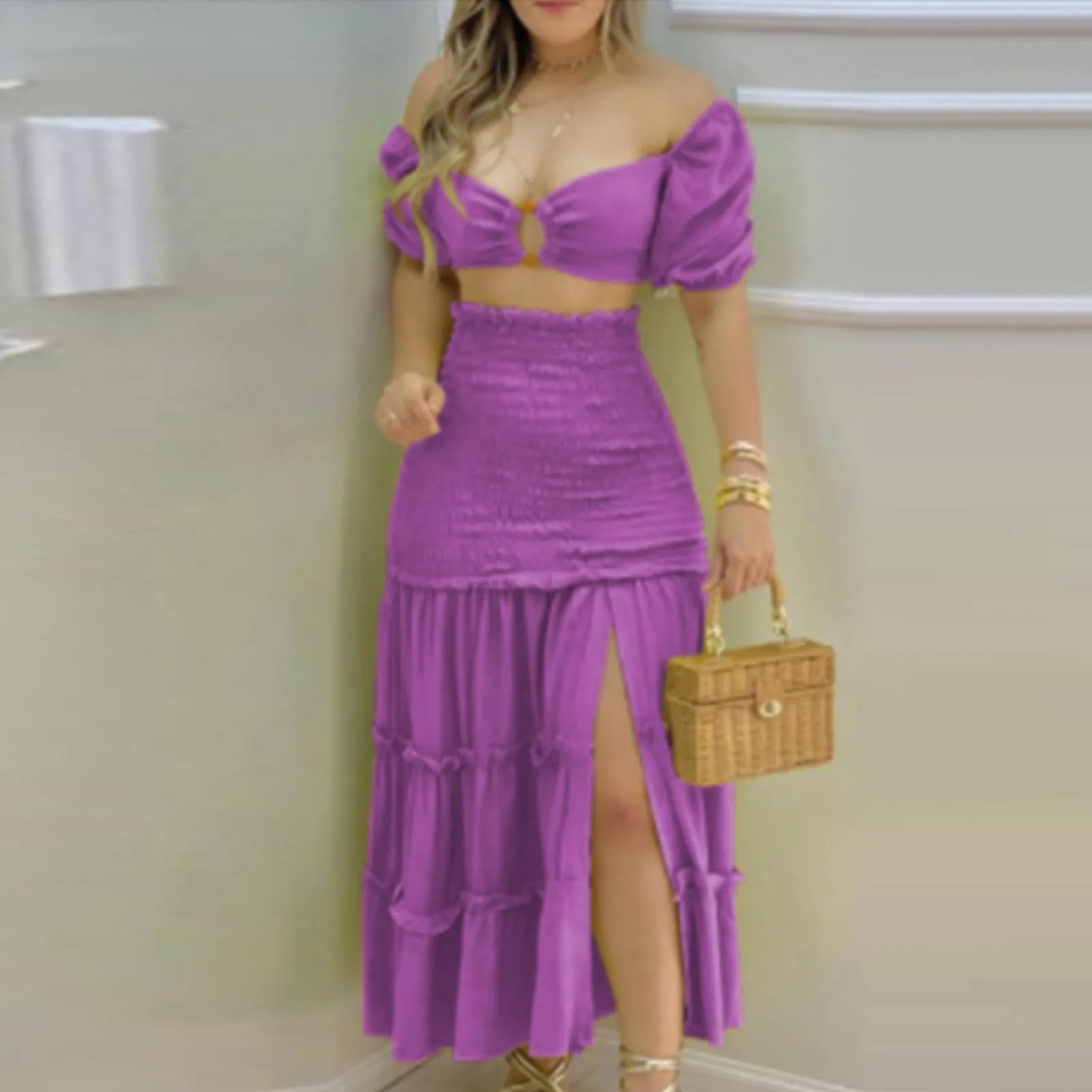 Women's 2 Piece Outfits for Vacation Party Personalized Comfy Clothing Set Gift for Birthday
