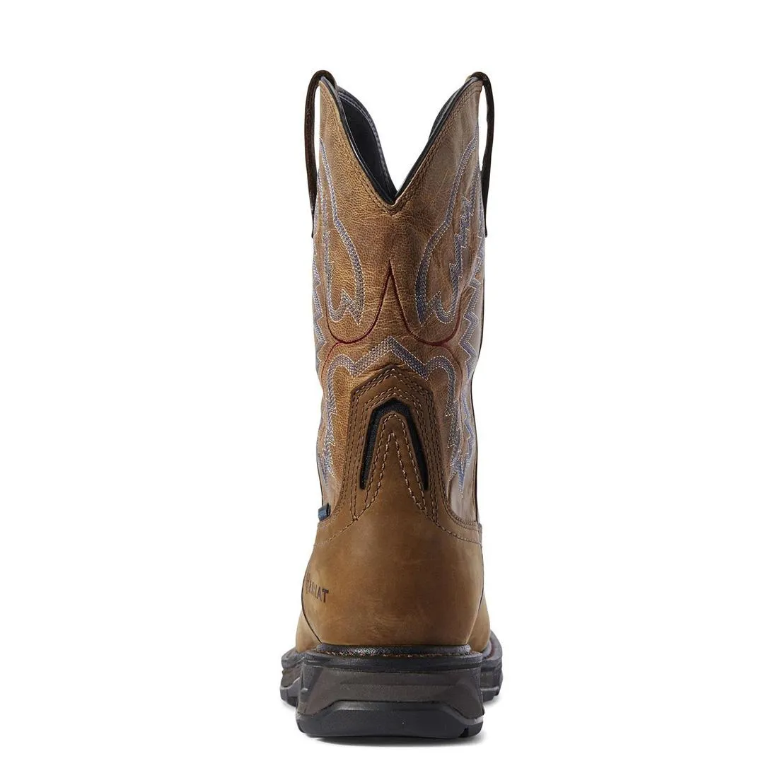 WorkHog XT Wide Square Toe Waterproof Work Boot Distressed Brown