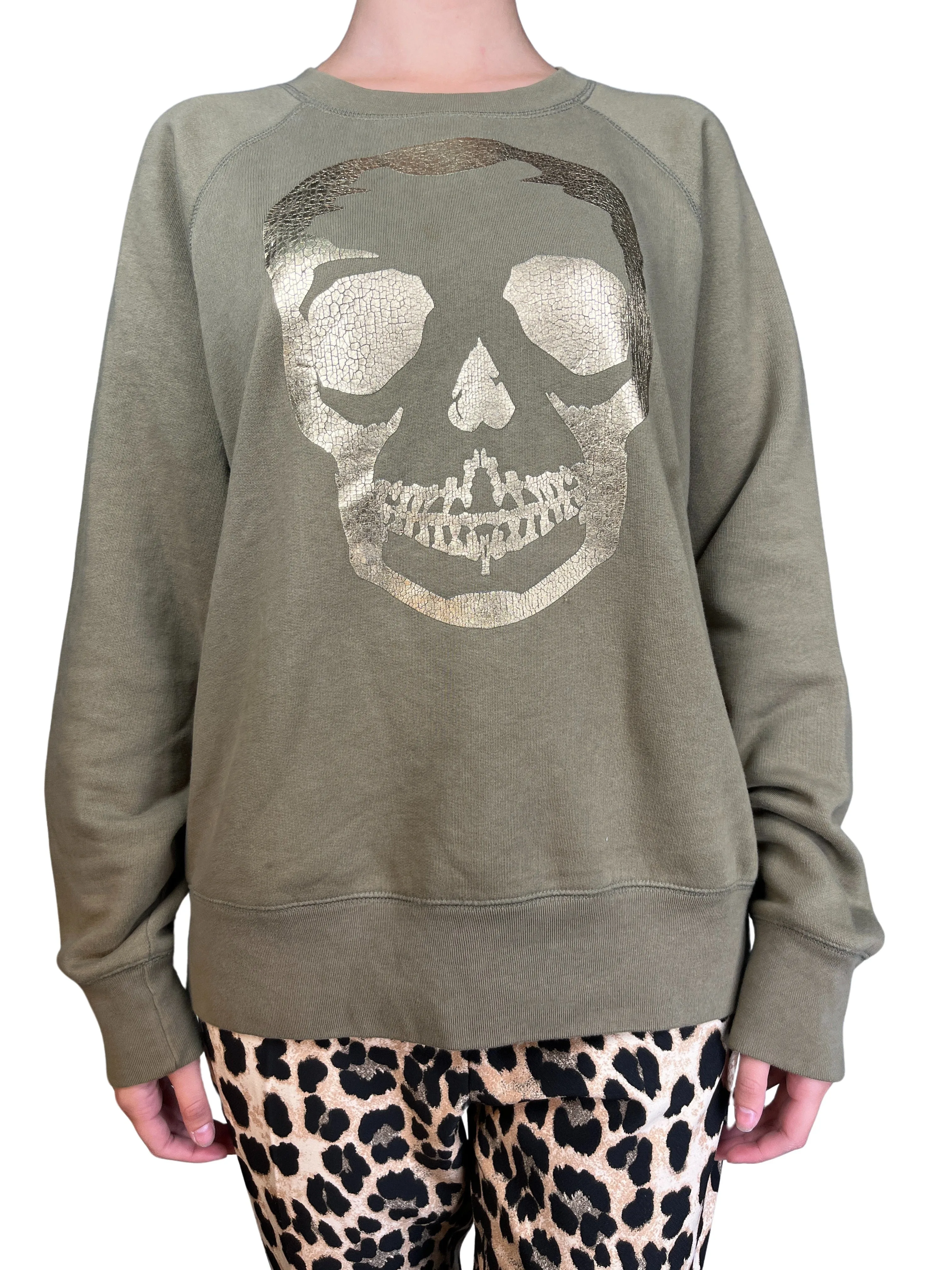 ZADIG & VOLTAIRE Polerón Upper Skull Gold