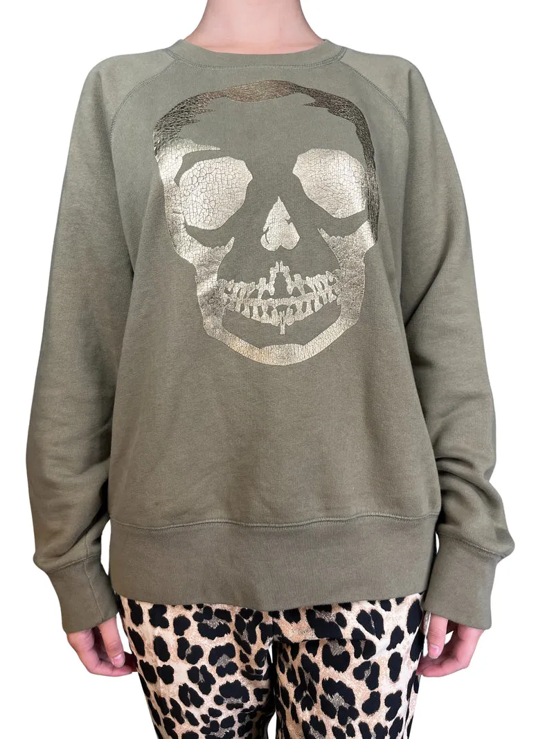 ZADIG & VOLTAIRE Polerón Upper Skull Gold