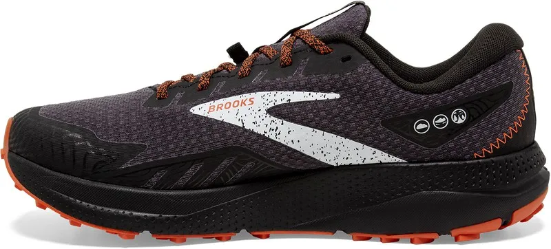 Zapatilla de running con GoreTex Brooks Divide 4 GTX Hombre Black/Firecracker/Blue