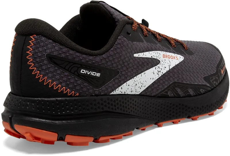 Zapatilla de running con GoreTex Brooks Divide 4 GTX Hombre Black/Firecracker/Blue