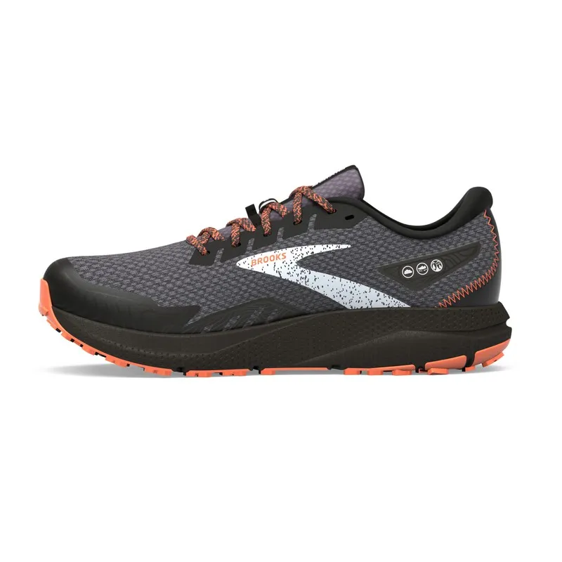 Zapatilla de running con GoreTex Brooks Divide 4 GTX Hombre Black/Firecracker/Blue