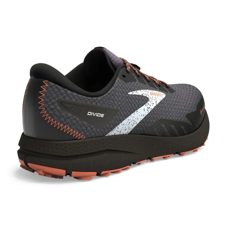 Zapatilla de running con GoreTex Brooks Divide 4 GTX Hombre Black/Firecracker/Blue