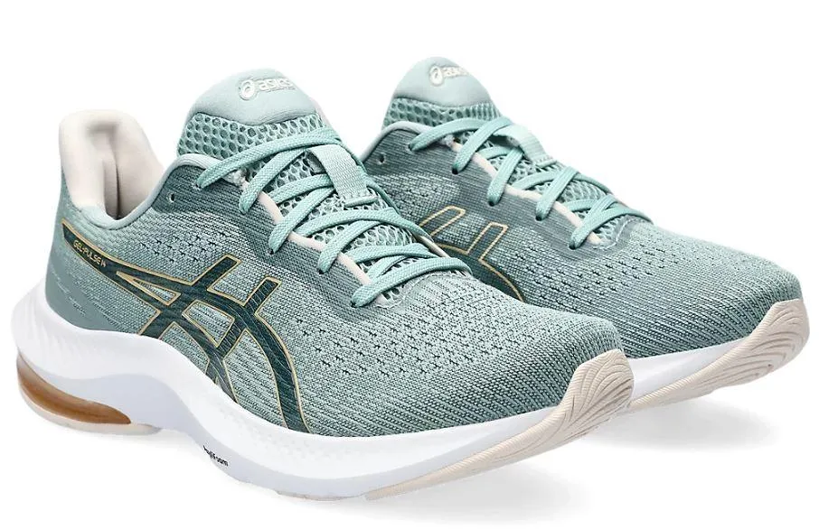 ZAPATILLAS ASICS GELPULSE 14 MUJER VERDE/CHAMPAGNE