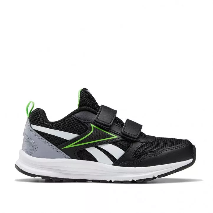 Zapatillas deporte Reebok negras con detalles en blanco y verde