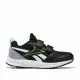 Zapatillas deporte Reebok negras con detalles en blanco y verde