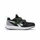 Zapatillas deporte Reebok negras con detalles en blanco y verde