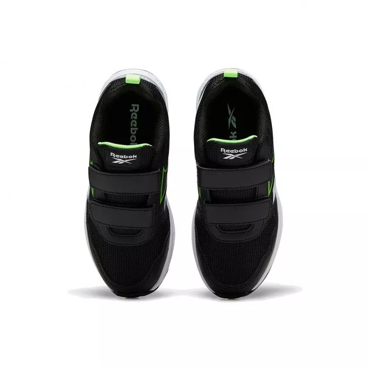 Zapatillas deporte Reebok negras con detalles en blanco y verde