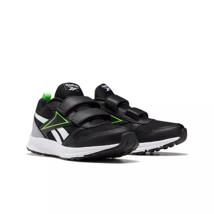 Zapatillas deporte Reebok negras con detalles en blanco y verde