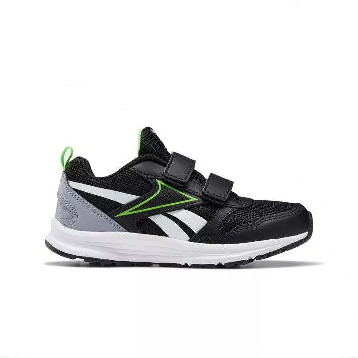 Zapatillas deporte Reebok negras con detalles en blanco y verde