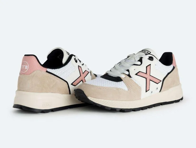 Zapatillas Munich 1030 WMN 69 Blanco/Beige/Rosa